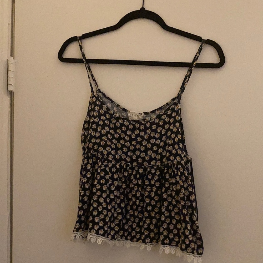 Flowy Sunflower Tank  Top